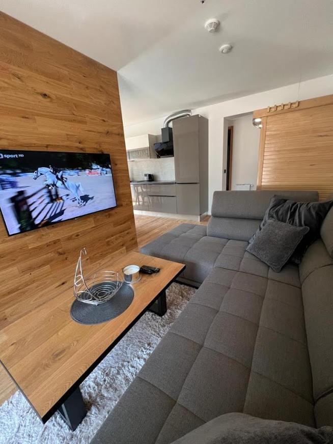 Luxusni Apartman Grand V Centru Harrachova Se Soukromou Mega Terasou, S Privatnim Parkovanim Zdarma, S Moznosti Dobijeni Wallbox Ev A Vyhledem Na Harrachovsky Kostelicek المظهر الخارجي الصورة